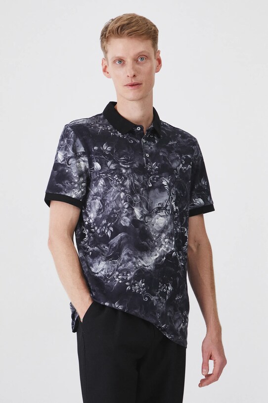 Medicine tricou polo regular negru RW24.POMB01