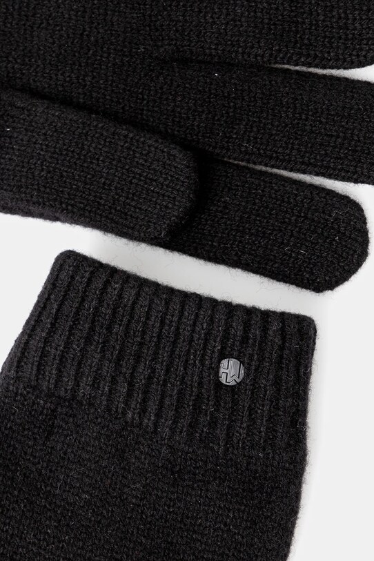 Zestaw prezentowy: czapka i rękawiczki wełniane kolor czarny RW24.ROM911 czarny RW24