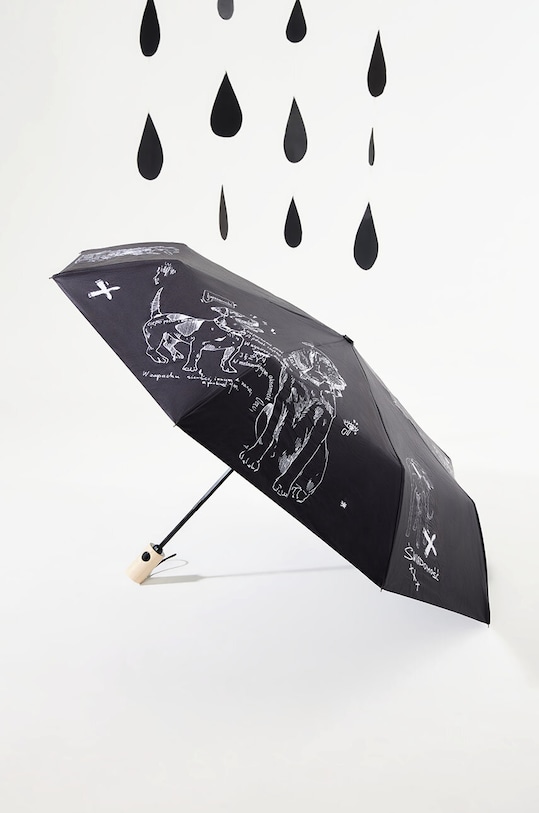 Parasol – Medicine z okazji roku Miłosza, kolor czarny Art Series czarny RW24.ROU650