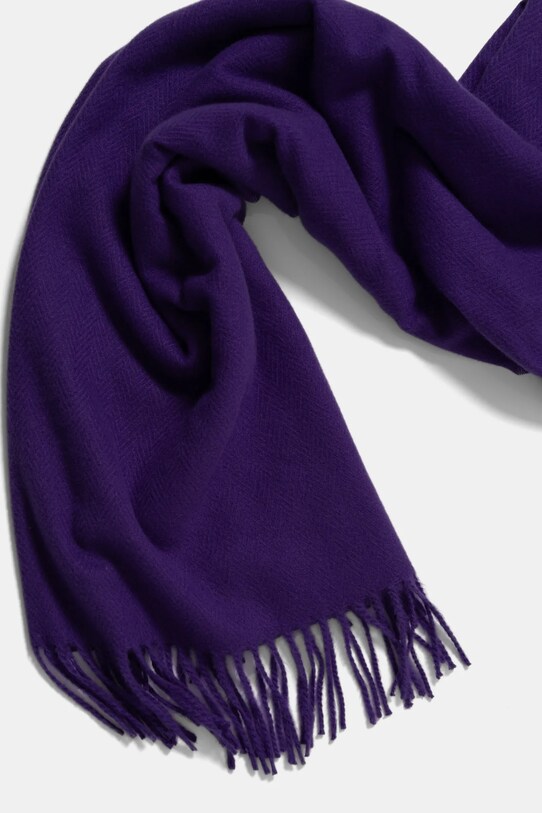 Akcesoria Szal damski gładki z wiskozą kolor fioletowy RW24.SAD060 fioletowy