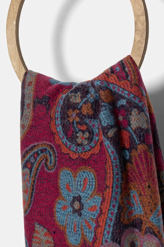 Akcesoria Szal damski w kwiaty z wiskozą kolor multicolor RW24.SAD700 multicolor
