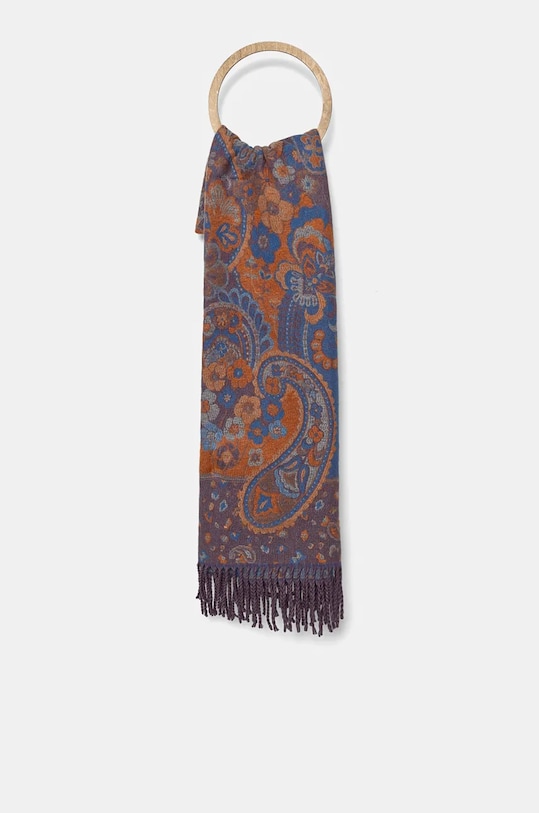 Szal damski w kwiaty z wiskozą kolor multicolor tkanina multicolor RW24.SAD700