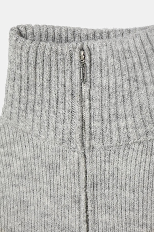 Doplnky Rolákový šál dámsky s prímesou vlny šedá farba RW24.SAD802 sivá