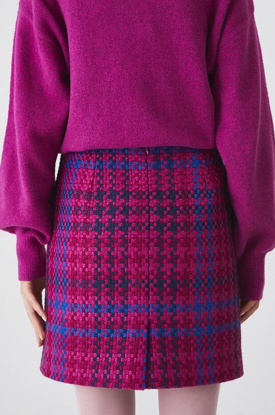 Odzież Spódnica damska mini w kratę kolor multicolor RW24.SDD602 multicolor