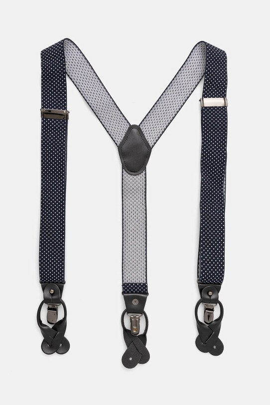 Zestaw szelki i mucha wzorzyste kolor granatowy granatowy RW24.SEU901