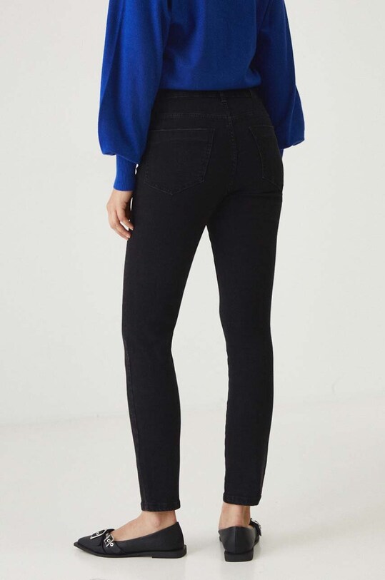 Odzież Jeansy damskie skinny gładkie kolor czarny RW24.SJD031 czarny