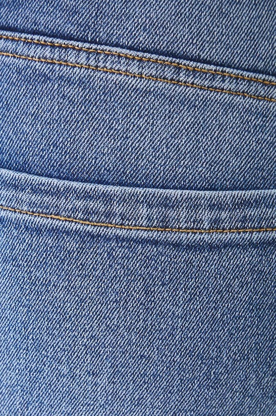 Jeansy damskie mom fit z efektem sprania kolor niebieski RW24.SJD040 niebieski