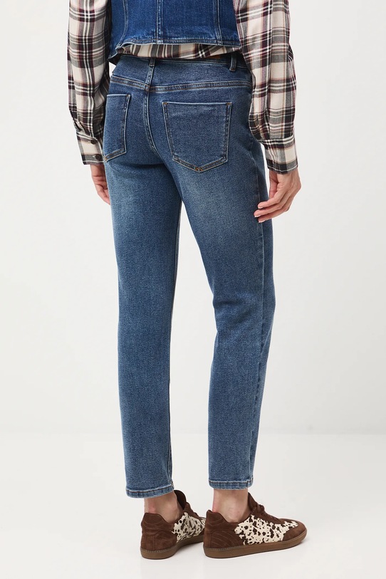 Odzież Jeansy damskie slim z efektem sprania kolor niebieski RW24.SJD405 niebieski