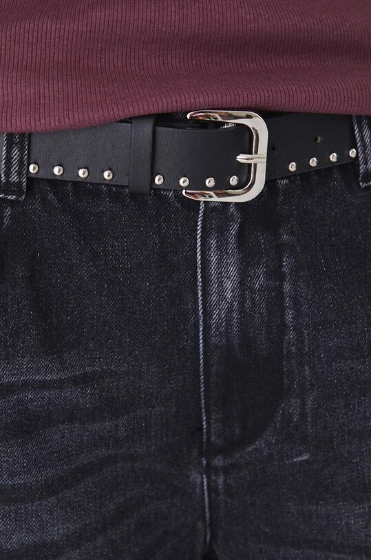 Bavlnené rifle dámske čierna farba čierna RW24.SJD504