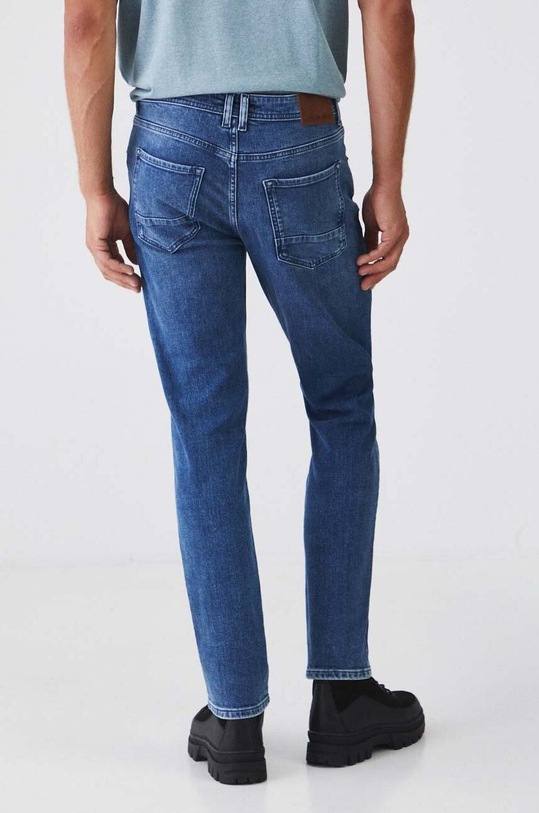Odzież Jeansy męskie straight z efektem sprania kolor niebieski RW24.SJM602 niebieski