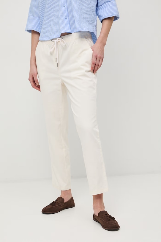 Medicine spodnie chinos damskie bawełniane z elastanem RW24-SPD011 beżowy RW24