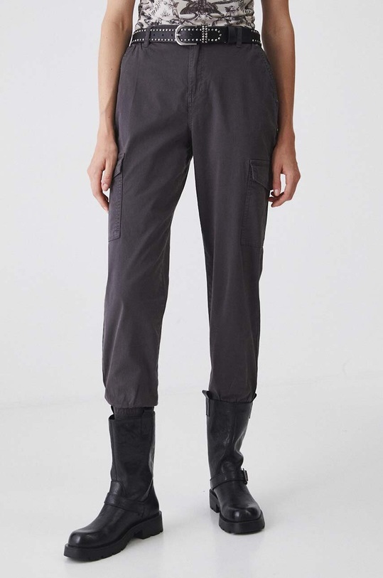 Odzież Spodnie damskie jogger z kieszeniami cargo kolor szary RW24.SPD052 szary