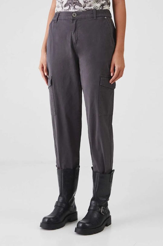 Spodnie damskie jogger z kieszeniami cargo kolor szary RW24.SPD052 szary RW24