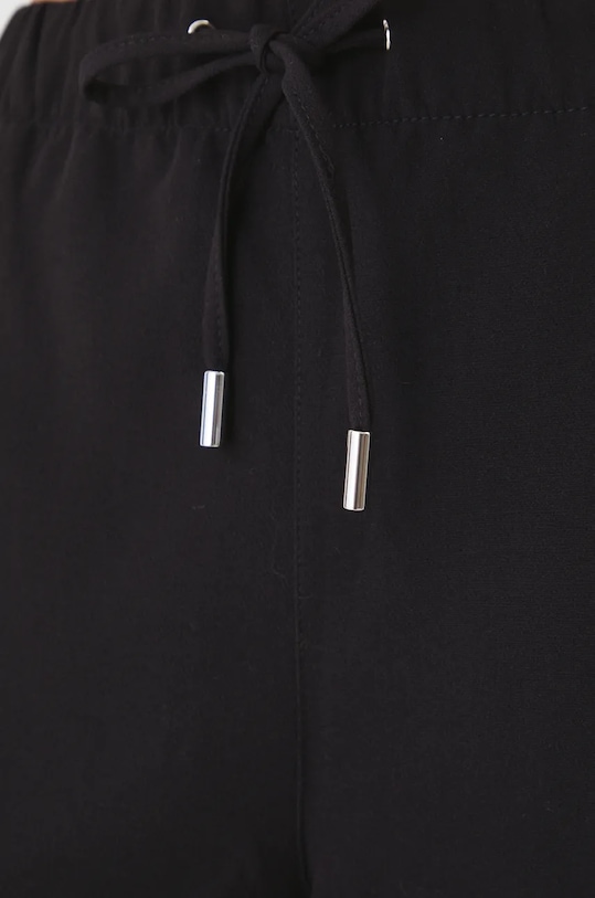 Kalhoty dámské jogger, hladký povrch černá barva černá RW24.SPD708