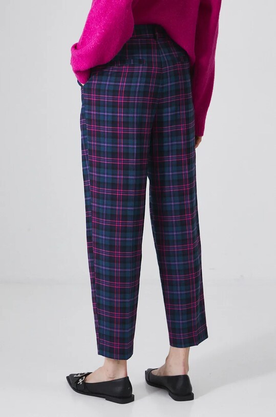 Odzież Spodnie damskie chino w kratę kolor multicolor RW24.SPD900 multicolor