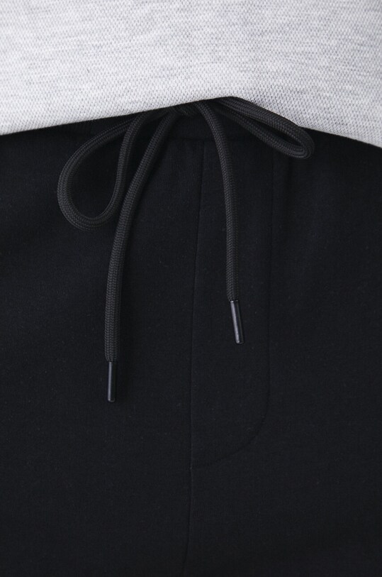 Spodnie męskie jogger z dzianiny interlock kolor czarny czarny RW24.SPM511