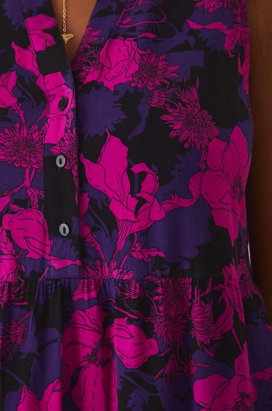 Sukienka damska mini wzorzysta kolor czarny RW24.SUD010 czarny