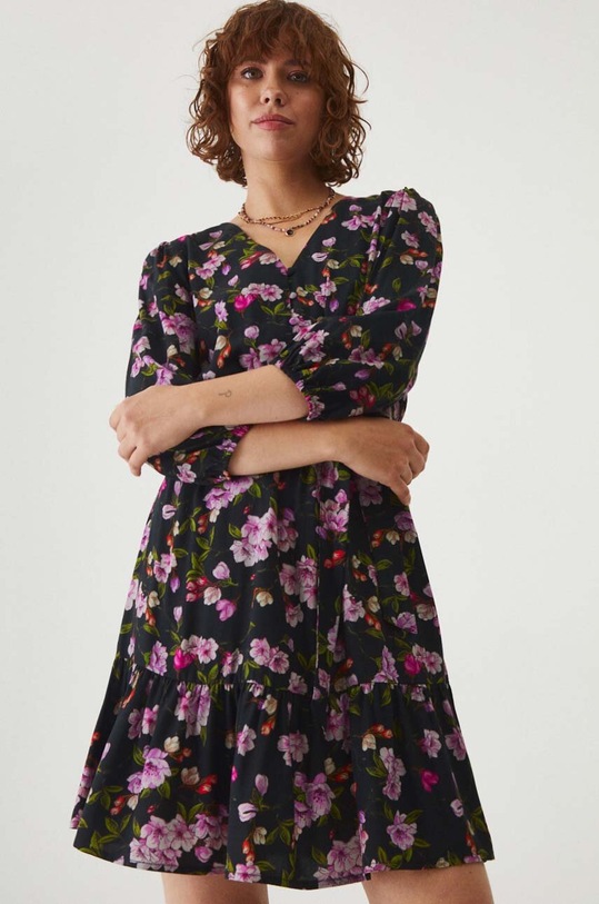 Šaty čierna farba mini čierna RW24.SUD031