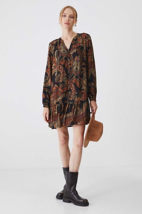 Šaty dámske oversize vzorované viac farieb RW24.SUD051 viacfarebná RW24