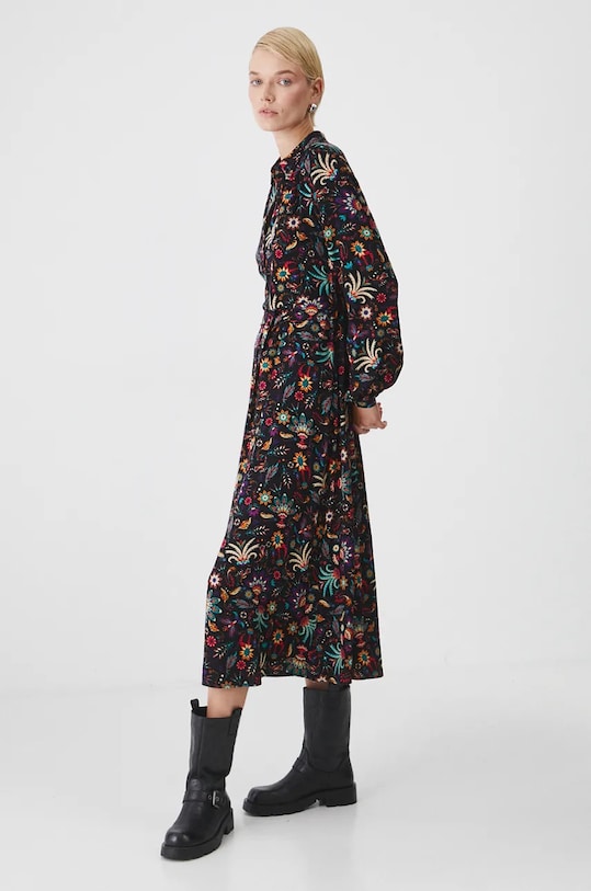 Medicine rochie midi negru RW24.SUD070