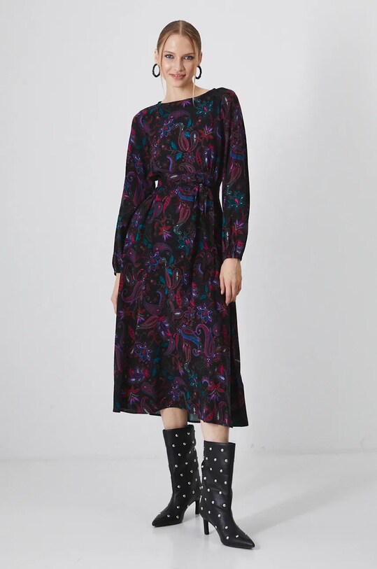 Medicine rochie midi negru RW24.SUD097
