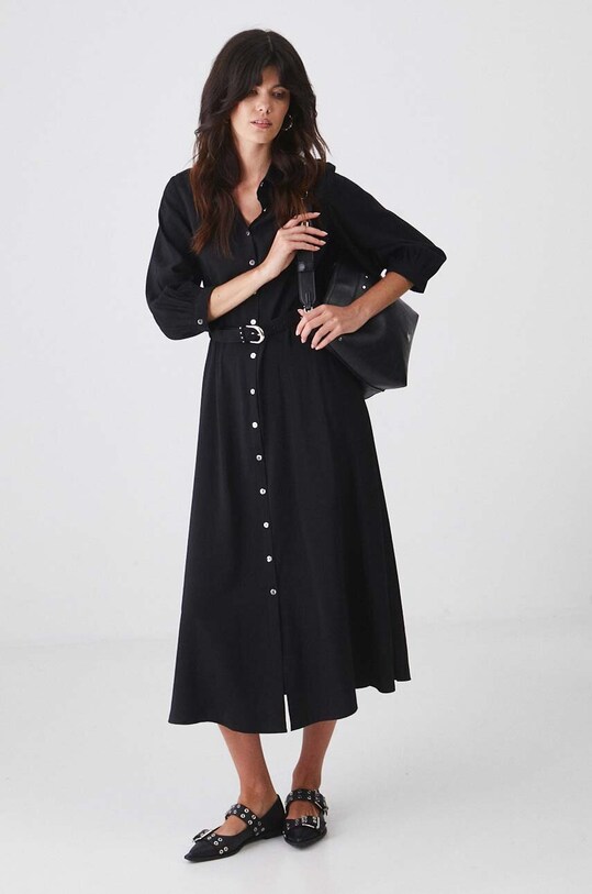 Medicine rochie midi negru RW24.SUD403