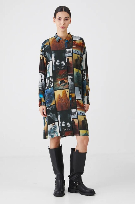 Odzież Sukienka damska z kolekcji Zdzisław Beksiński x Medicine kolor multicolor RW24.SUD850 multicolor