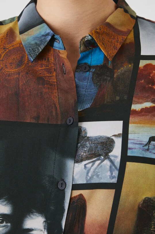 Sukienka damska z kolekcji Zdzisław Beksiński x Medicine kolor multicolor RW24.SUD850