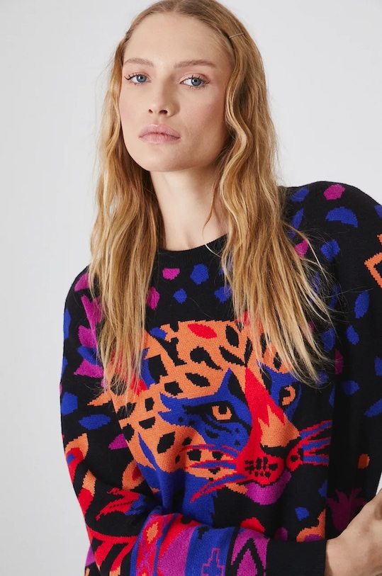 Sukienka damska mini wzorzysta kolor multicolor multicolor RW24.SUD902