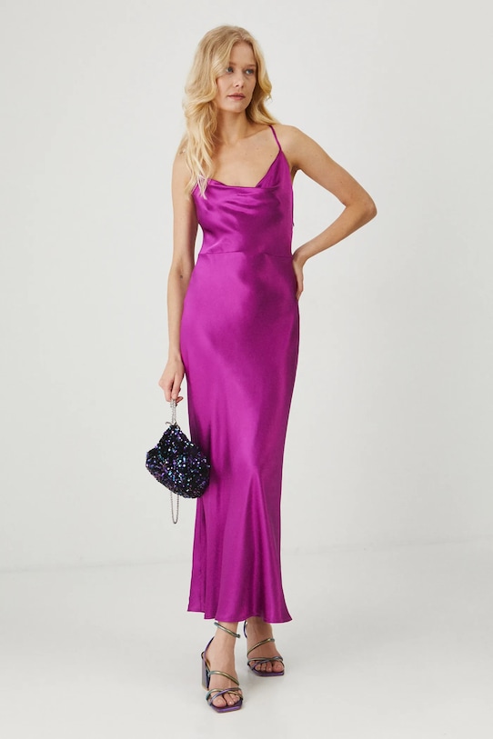 Medicine sukienka rozkloszowany różowy RW24.SUDB04