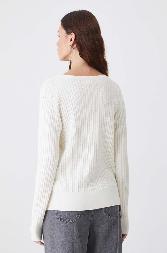 Oblečení Svetr dámský s pletenou vazbou béžová barva RW24.SWD053 béžová