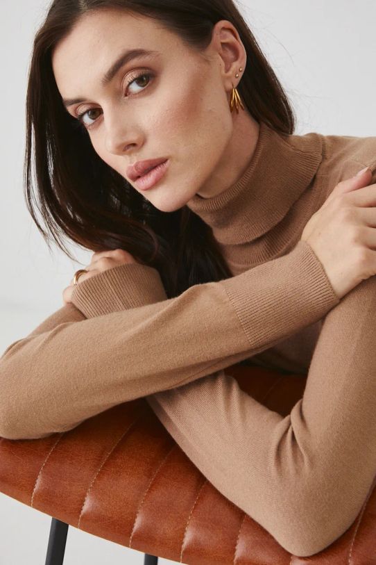 Medicine pulover subtiri bej RW24.SWD072