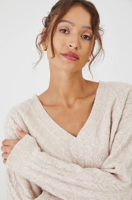 Свитер с примесью шерсти Medicine бежевый RW24.SWD073