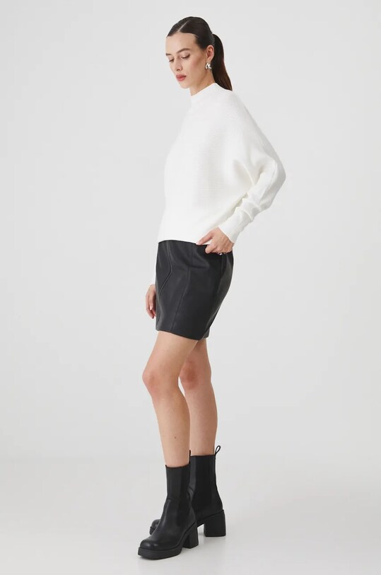 Sweter damski oversize prążkowany kolor beżowy RW24.SWD074 beżowy RW24