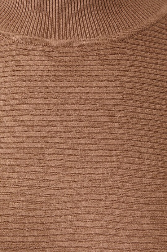 Sweter damski oversize prążkowany kolor beżowy RW24.SWD074 beżowy