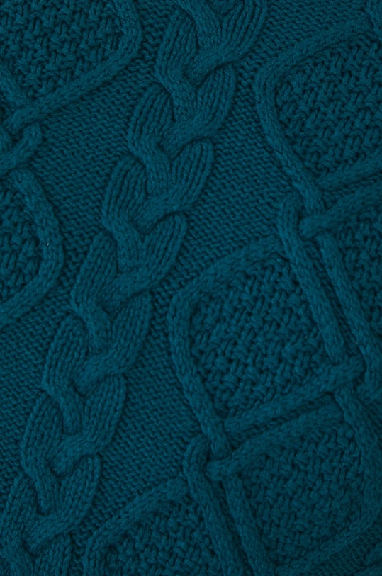 Sweter damski z warkoczowym splotem kolor zielony RW24.SWD0A1