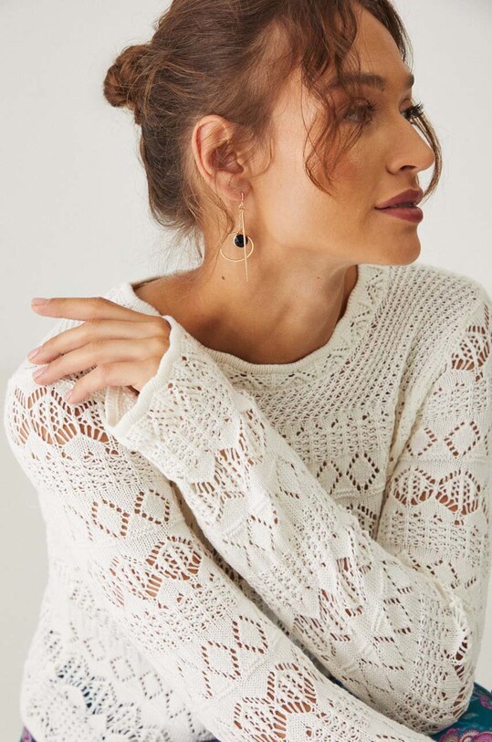 Хлопковый свитер Medicine RW24.SWD202 бежевый