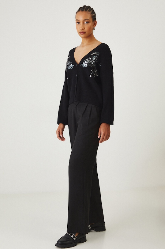 Πλεκτή ζακέτα Medicine RW24.SWD303 μαύρο RW24