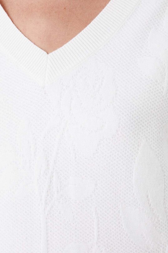 Sweter damski żakardowy kolor beżowy RW24.SWD410