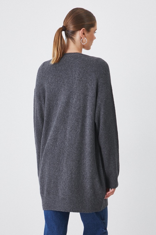Oblečení Svetr s příměsí vlny šedá barva RW24.SWD504 šedá