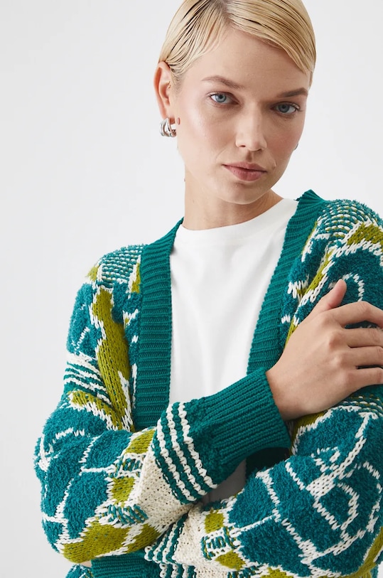 Kardigan dámský se vzorem vícebarevná RW24.SWD702