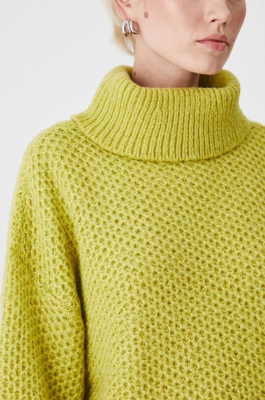 Sweter damski z golfem kolor zielony RW24.SWD708 zielony