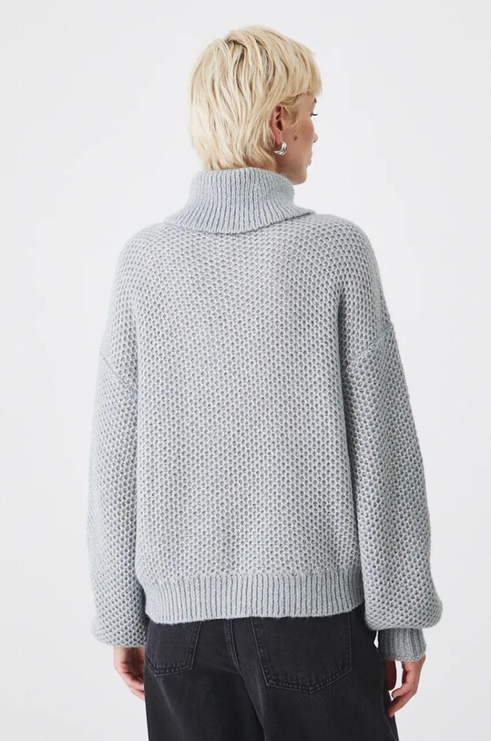 Odzież Sweter damski z golfem kolor szary RW24.SWD708 szary