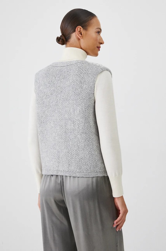 Odzież Kamizelka damska z ozdobną aplikacją kolor szary RW24.SWD773 szary