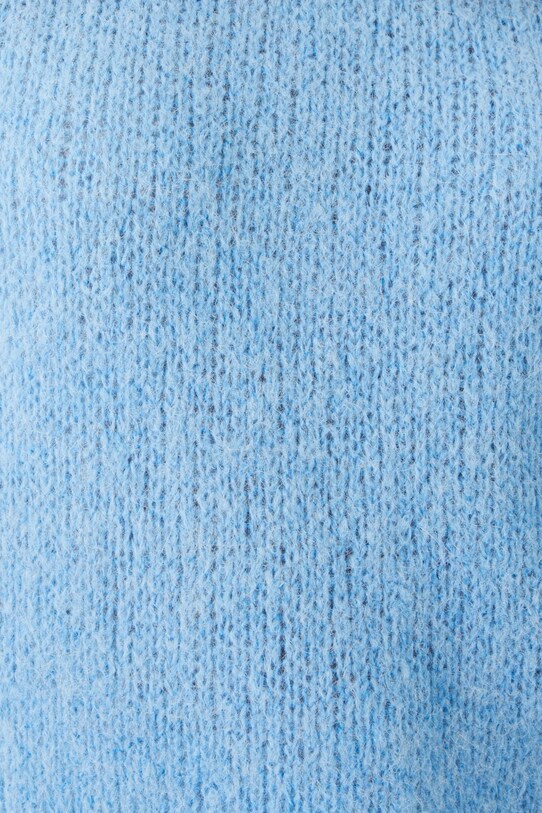 Sweter damski z wełną alpaki i wełną owczą kolor niebieski RW24.SWD776 niebieski