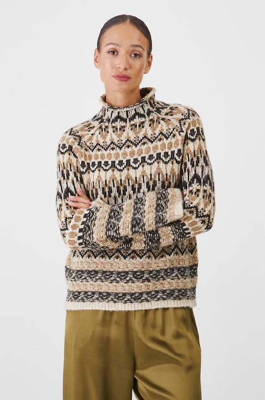 Medicine pulover din amestec de lana multicolor RW24.SWD802