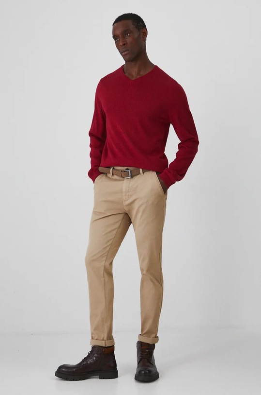 Βαμβακερό πουλόβερ Medicine RW24.SWM090 κόκκινο RW24