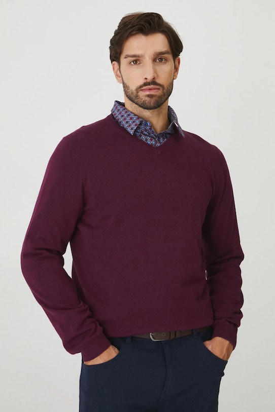 Medicine pulover de bumbac subtiri violet RW24.SWM090