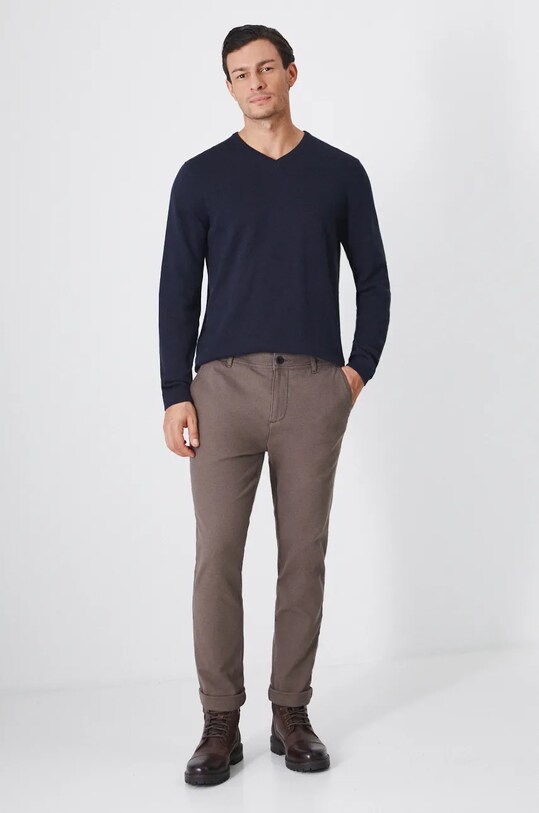 Sweter bawełniany męski kolor granatowy RW24.SWM090 granatowy RW24