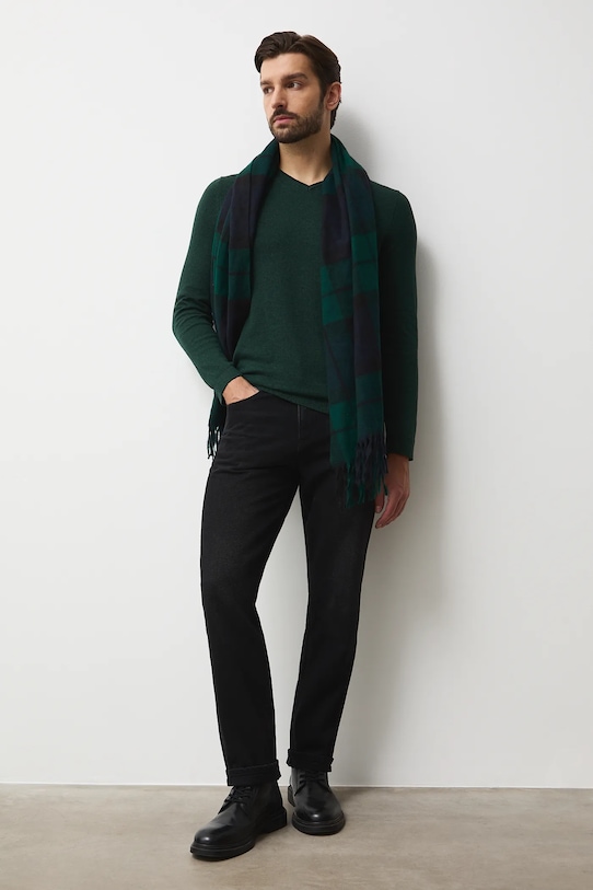 Medicine pulover de bumbac subtiri verde RW24.SWM090